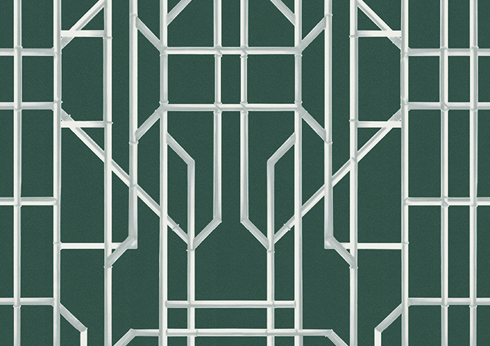 Bamboo Brights, Dark Green - Roman Blind - Image 7